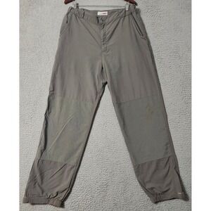 Rail Riders Pants Men's Size Large x 32" Gray Technical Hiking Gorpcore Nylon